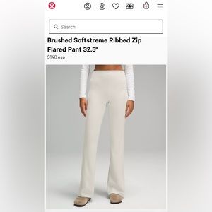 Never worn ribbed Lululemon flare pants